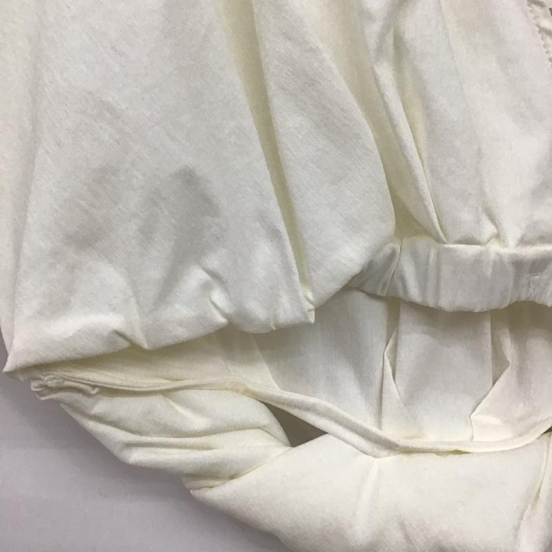 ザラ ZARA カットソー 半袖 タグ付 M 無地 白 / ホワイト / white レディース USED 古着 中古 10153908
