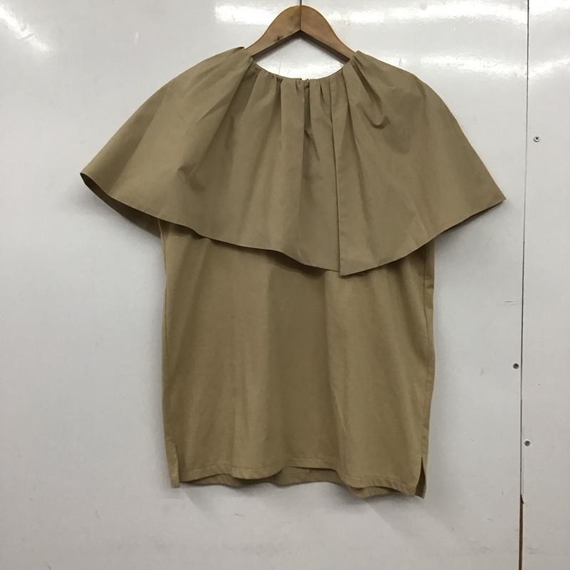 ミラオーウェン Mila Owen カットソー 半袖 09WCT252051 アシメカラー布帛ドッキングカット 1 無地 ベージュ / ベージュ / beige レディース USED 古着 中古 10153909