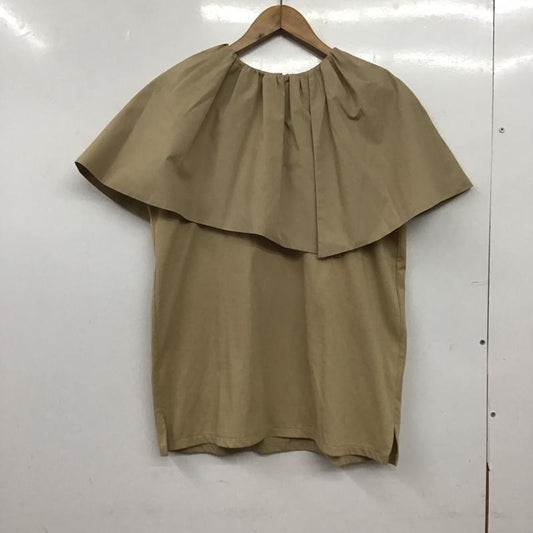 ミラオーウェン Mila Owen カットソー 半袖 09WCT252051 アシメカラー布帛ドッキングカット 1 無地 ベージュ / ベージュ / beige レディース USED 古着 中古 10153909