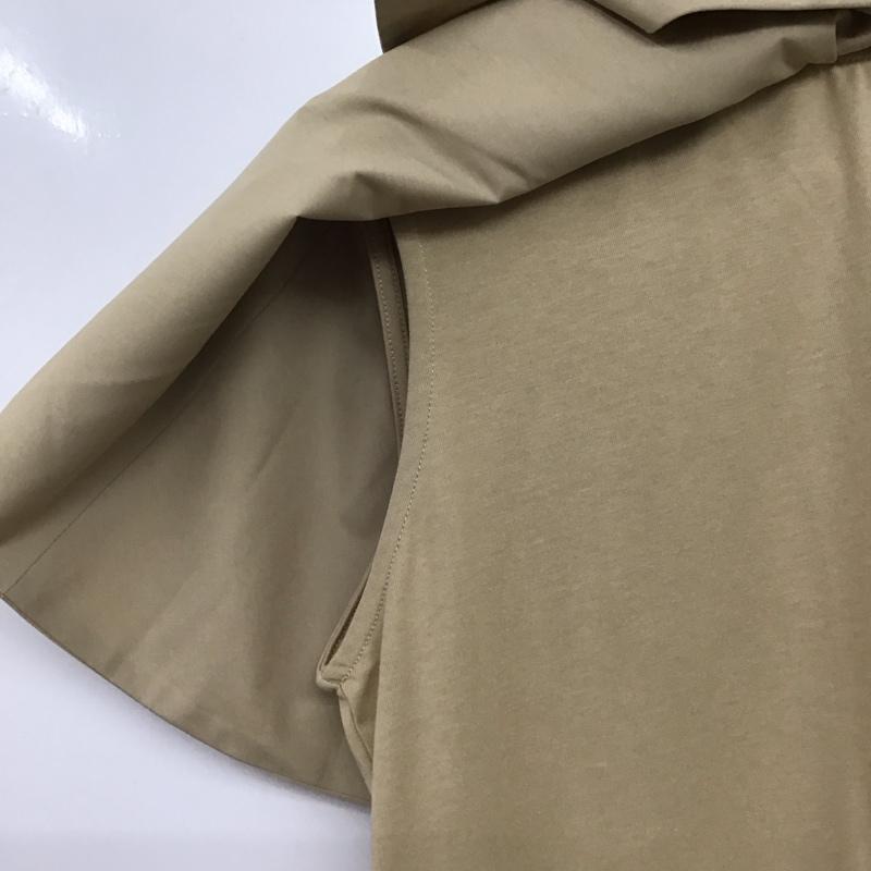 ミラオーウェン Mila Owen カットソー 半袖 09WCT252051 アシメカラー布帛ドッキングカット 1 無地 ベージュ / ベージュ / beige レディース USED 古着 中古 10153909