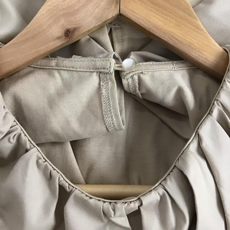 ミラオーウェン Mila Owen カットソー 半袖 09WCT252051 アシメカラー布帛ドッキングカット 1 無地 ベージュ / ベージュ / beige レディース USED 古着 中古 10153909