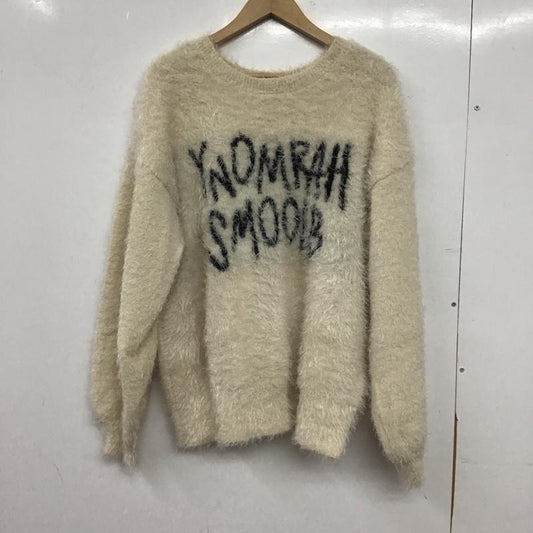 ディスコート Discoat ニット、セーター 長袖 FREE 無地 X ロゴ、文字 ベージュ / ベージュ / beige レディース USED 古着 中古 10153910