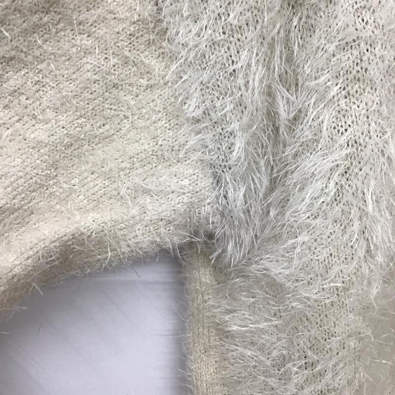 ディスコート Discoat ニット、セーター 長袖 FREE 無地 X ロゴ、文字 ベージュ / ベージュ / beige レディース USED 古着 中古 10153910
