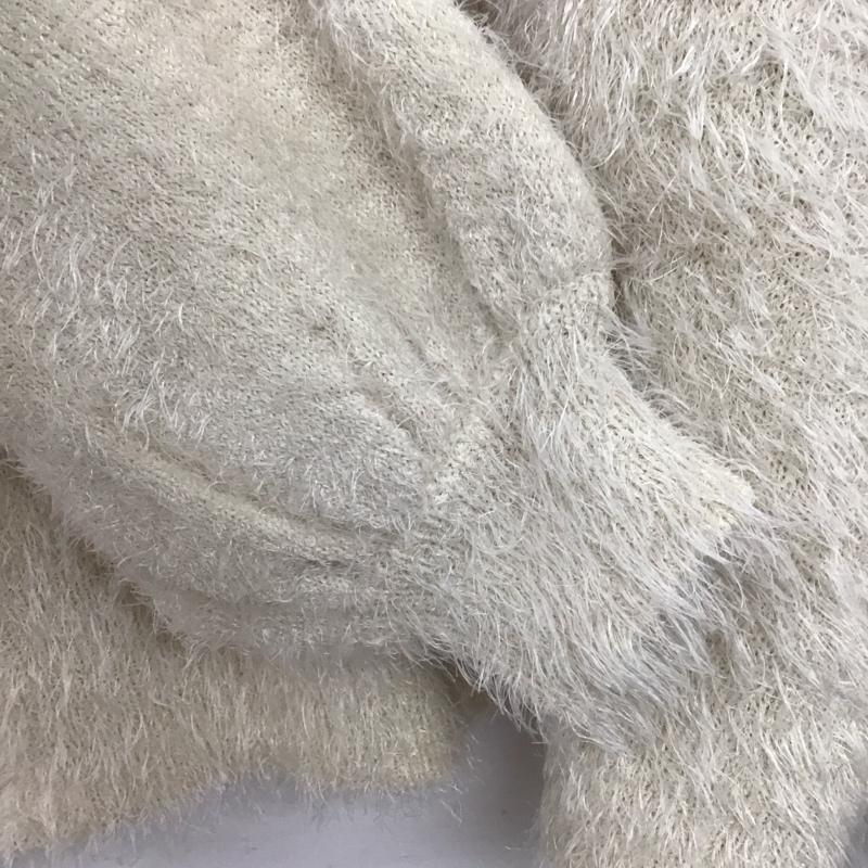 ディスコート Discoat ニット、セーター 長袖 FREE 無地 X ロゴ、文字 ベージュ / ベージュ / beige レディース USED 古着 中古 10153910