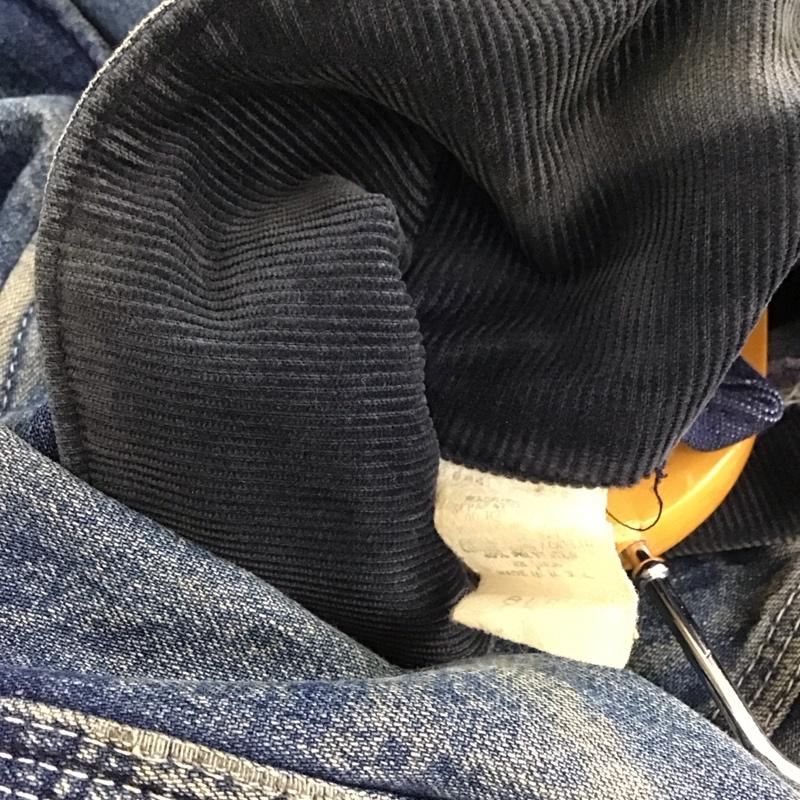 カーハート Carhartt ジャケット、上着 ジャケット、ブレザー デニムジャケット Gジャン アウター カジュアルジャケット ロゴ、文字 インディゴ / インディゴ / Indigo メンズ USED 古着 中古 10153911