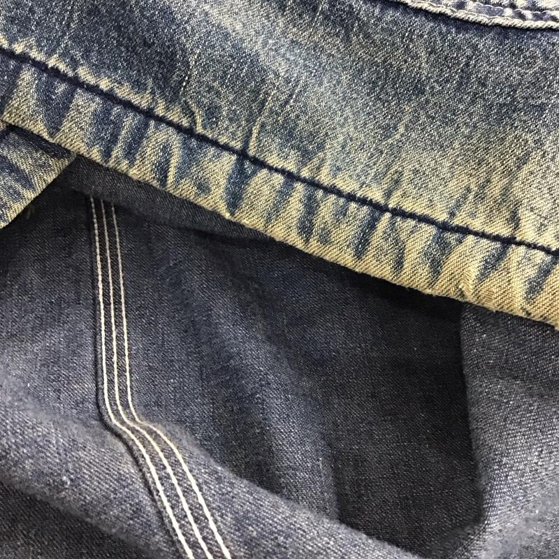 カーハート Carhartt ジャケット、上着 ジャケット、ブレザー デニムジャケット Gジャン アウター カジュアルジャケット ロゴ、文字 インディゴ / インディゴ / Indigo メンズ USED 古着 中古 10153911