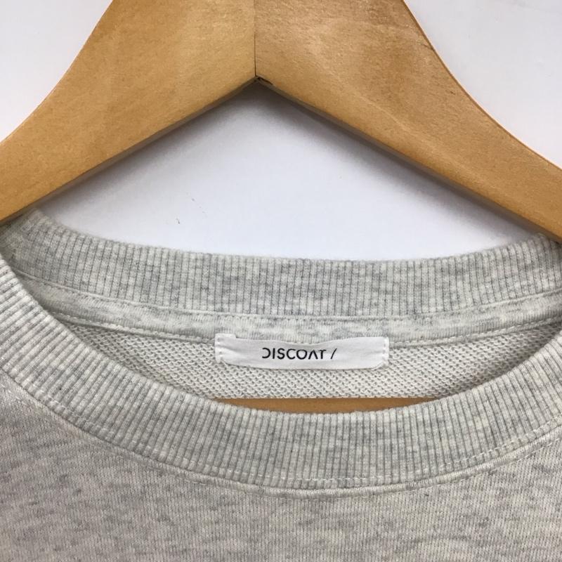 ディスコート Discoat トレーナー 長袖 FREE ロゴ、文字 灰 / グレー / gray レディース USED 古着 中古 10153912