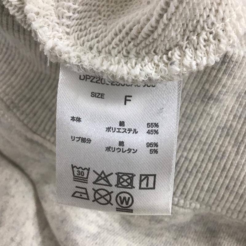ディスコート Discoat トレーナー 長袖 FREE ロゴ、文字 灰 / グレー / gray レディース USED 古着 中古 10153912