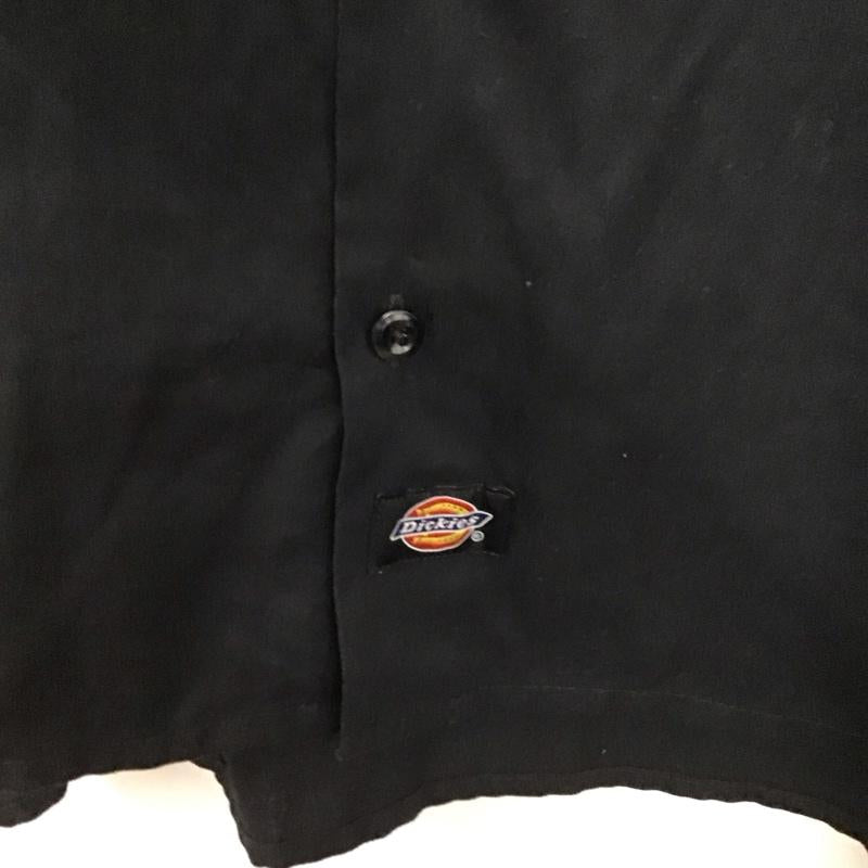 ディッキーズ Dickies シャツ、ブラウス 半袖 半袖シャツ 無地シャツ ポケットシャツ M 無地 黒 / ブラック / black メンズ USED 古着 中古 10153913