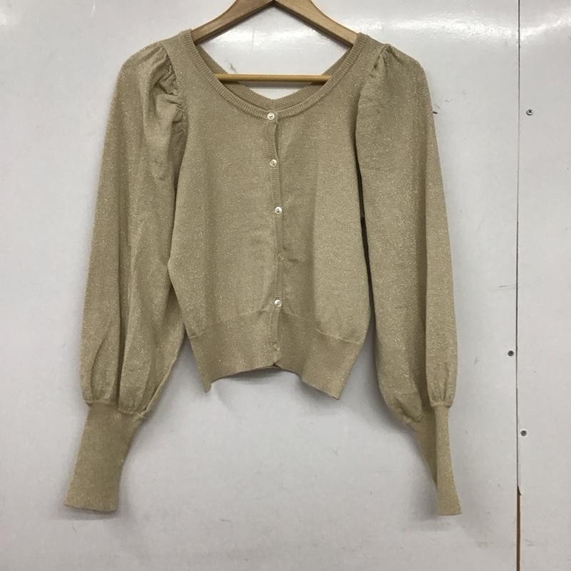 アルシーヴ archives カーディガン 長袖 M 無地 ベージュ / ベージュ / beige レディース USED 古着 中古 10153914