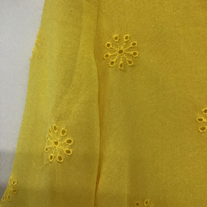 ザラ ZARA シャツ、ブラウス 七分袖 S 無地 黄 / イエロー / yellow レディース USED 古着 中古 10153915
