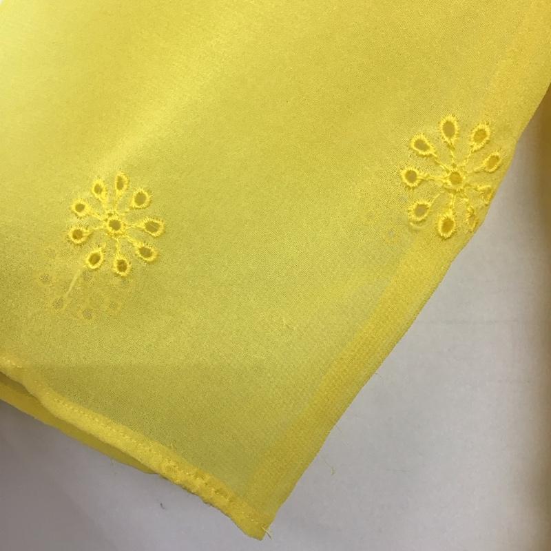 ザラ ZARA シャツ、ブラウス 七分袖 S 無地 黄 / イエロー / yellow レディース USED 古着 中古 10153915