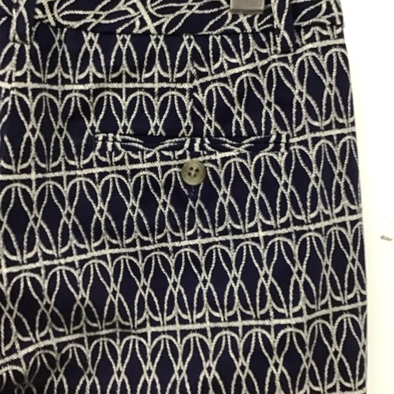 イネド INED パンツ スラックス 総柄 紺 / ネイビー / navy レディース USED 古着 中古 10153921