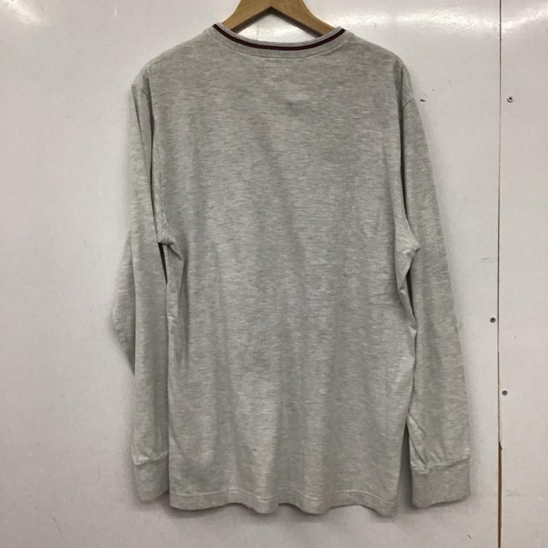 シュプリーム Supreme カットソー 長袖 長袖カットソー プリントカットソー クルーネック M ロゴ、文字 灰 / グレー / gray メンズ USED 古着 中古 10153922