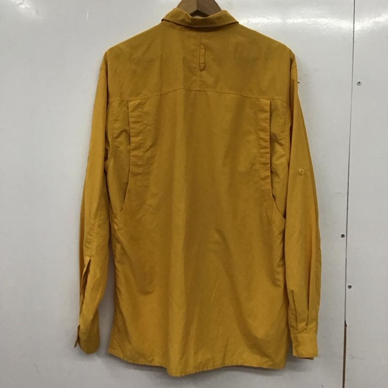 ザノースフェイス THE NORTH FACE シャツ、ブラウス 長袖 nt01600 長袖シャツ ボタンダウンシャツ S 無地 黄 / イエロー / yellow メンズ USED 古着 中古 10153924