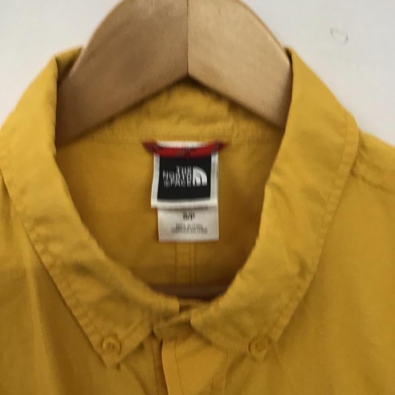 ザノースフェイス THE NORTH FACE シャツ、ブラウス 長袖 nt01600 長袖シャツ ボタンダウンシャツ S 無地 黄 / イエロー / yellow メンズ USED 古着 中古 10153924