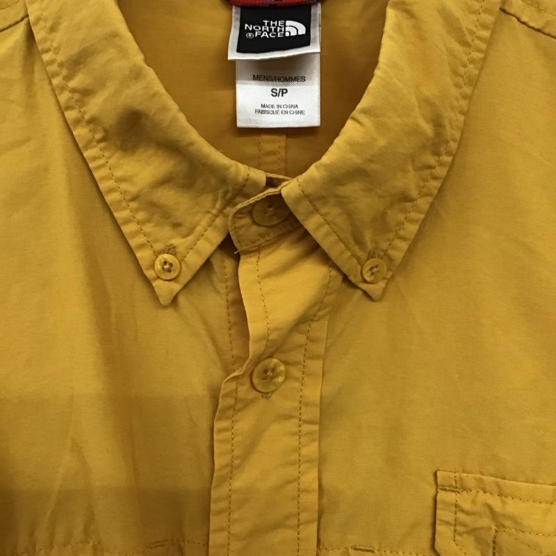 ザノースフェイス THE NORTH FACE シャツ、ブラウス 長袖 nt01600 長袖シャツ ボタンダウンシャツ S 無地 黄 / イエロー / yellow メンズ USED 古着 中古 10153924