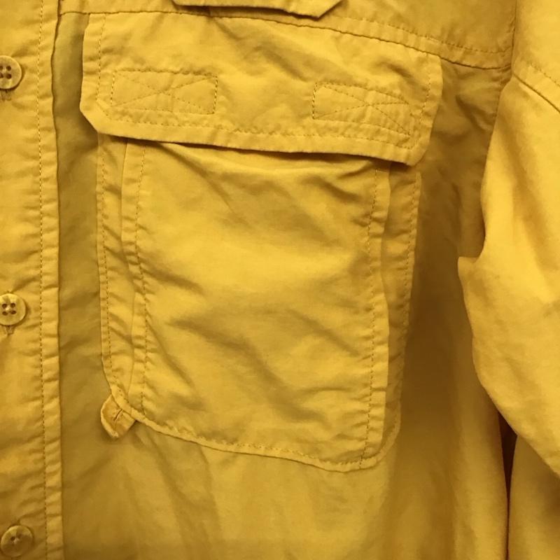 ザノースフェイス THE NORTH FACE シャツ、ブラウス 長袖 nt01600 長袖シャツ ボタンダウンシャツ S 無地 黄 / イエロー / yellow メンズ USED 古着 中古 10153924