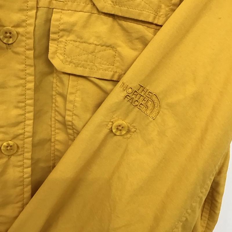 ザノースフェイス THE NORTH FACE シャツ、ブラウス 長袖 nt01600 長袖シャツ ボタンダウンシャツ S 無地 黄 / イエロー / yellow メンズ USED 古着 中古 10153924