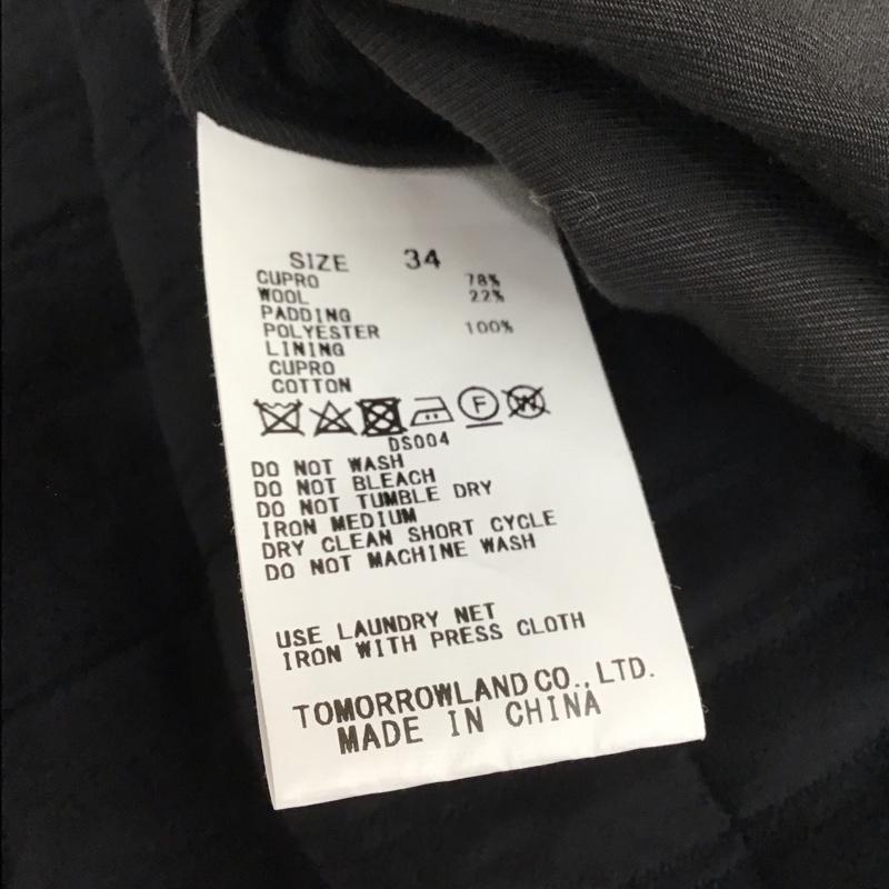 マカフィー MACPHEE スカート ミニスカート 34 無地 黒 / ブラック / black レディース USED 古着 中古 10153925