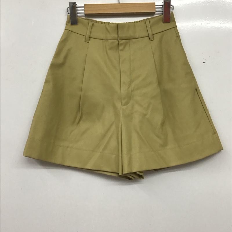 マウジー MOUSSY パンツ ショートパンツ 010GSA30-2300 F/LEATHER HW HALF パンツ 1 無地 ベージュ / ベージュ / beige レディース USED 古着 中古 10153927