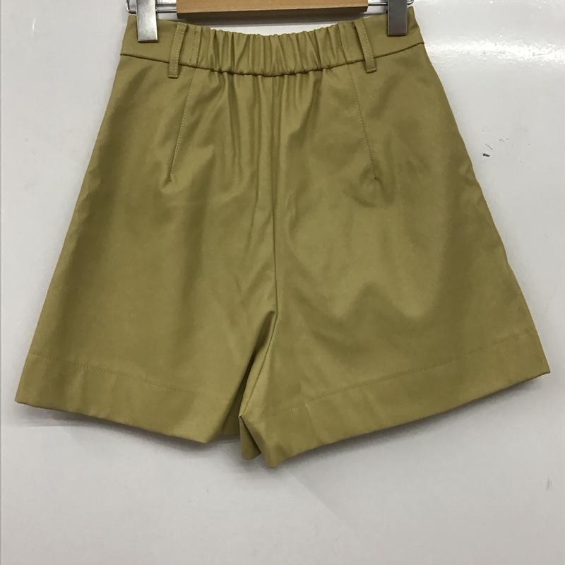 マウジー MOUSSY パンツ ショートパンツ 010GSA30-2300 F/LEATHER HW HALF パンツ 1 無地 ベージュ / ベージュ / beige レディース USED 古着 中古 10153927