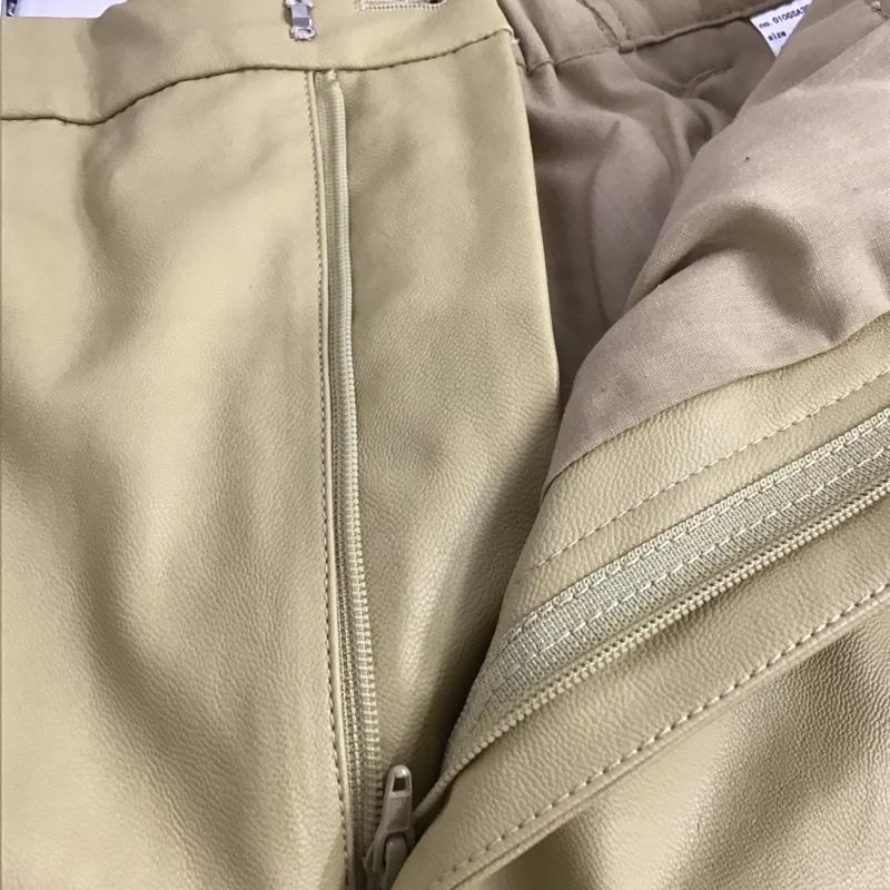 マウジー MOUSSY パンツ ショートパンツ 010GSA30-2300 F/LEATHER HW HALF パンツ 1 無地 ベージュ / ベージュ / beige レディース USED 古着 中古 10153927