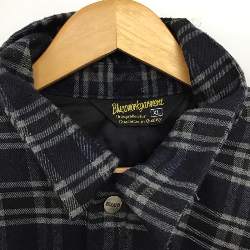 ブルコワークガーメント BLUCO WORK GARMENT ジャケット、上着 ジャンパー、ブルゾン アウター フロントボタン カラージャケット XL チェック マルチカラー / マルチカラー / multicolor メンズ USED 古着 中古 10153928
