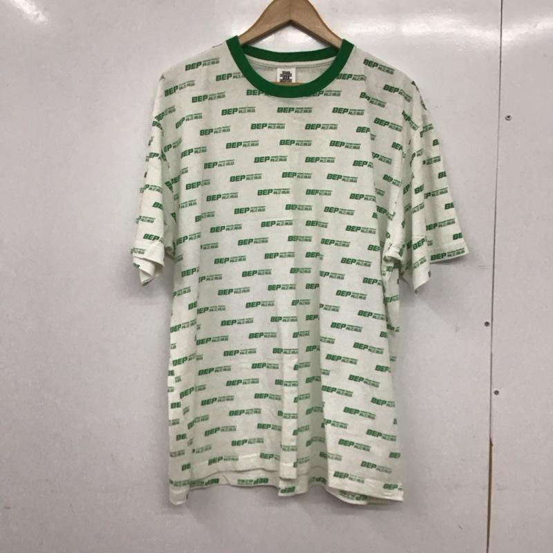 ブラックアイパッチ Black eye patch Tシャツ 半袖 半袖カットソー プリントTシャツ クルーネックカットソー XL プリント 白 / ホワイト / white X 緑 / グリーン / green メンズ USED 古着 中古 10153929