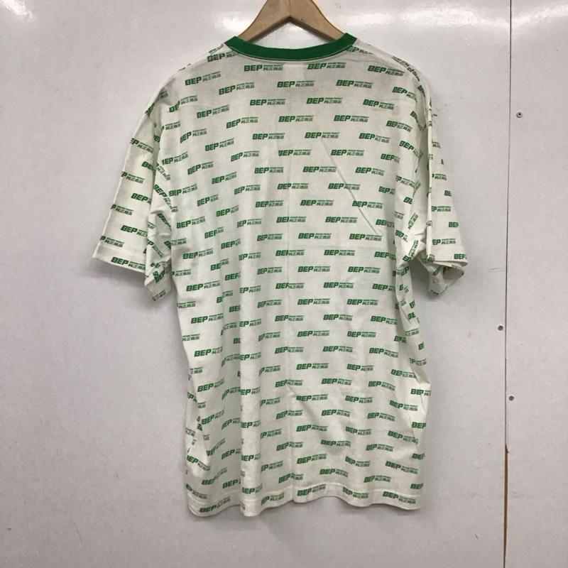 ブラックアイパッチ Black eye patch Tシャツ 半袖 半袖カットソー プリントTシャツ クルーネックカットソー XL プリント 白 / ホワイト / white X 緑 / グリーン / green メンズ USED 古着 中古 10153929