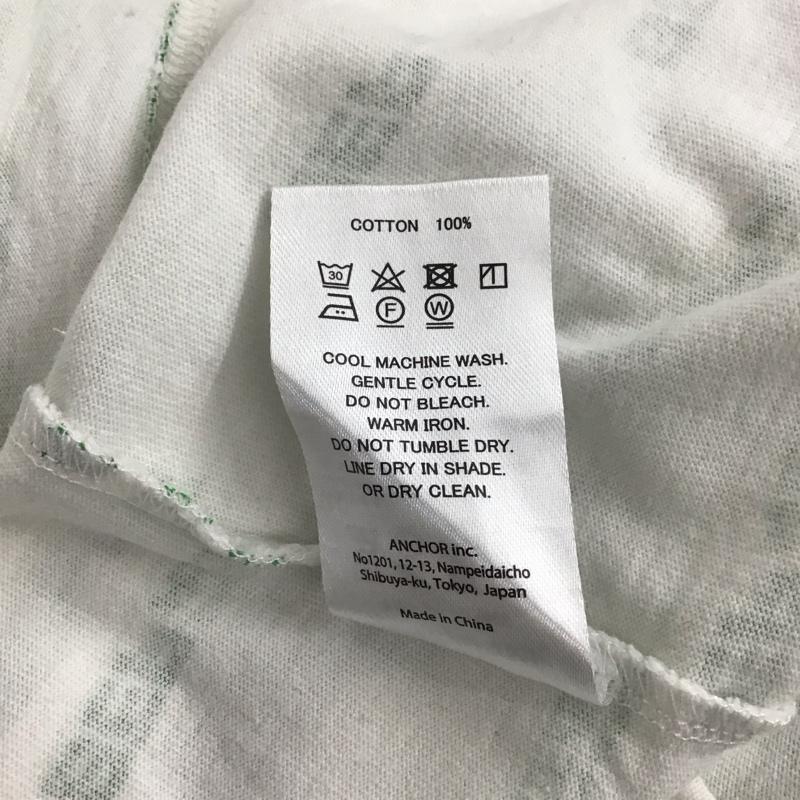 ブラックアイパッチ Black eye patch Tシャツ 半袖 半袖カットソー プリントTシャツ クルーネックカットソー XL プリント 白 / ホワイト / white X 緑 / グリーン / green メンズ USED 古着 中古 10153929