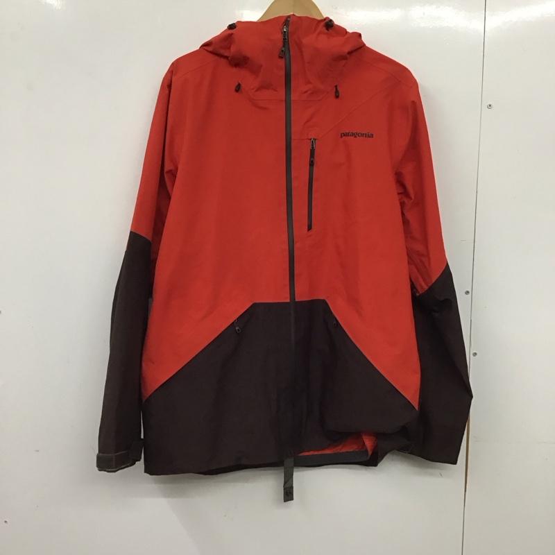 パタゴニア patagonia ジャケット、上着 ジャンパー、ブルゾン 30941fa15 スノーショットジャケット マウンテンパーカー M ロゴ、文字 茶 / ブラウン / brown X 赤 / レッド / red メンズ USED 古着 中古 10153931