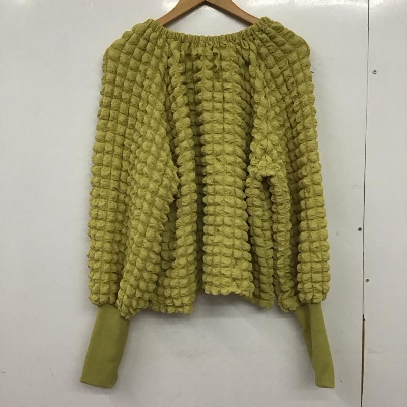 リエディ Re:EDIT カーディガン 長袖 L 無地 黄 / イエロー / yellow レディース USED 古着 中古 10153933