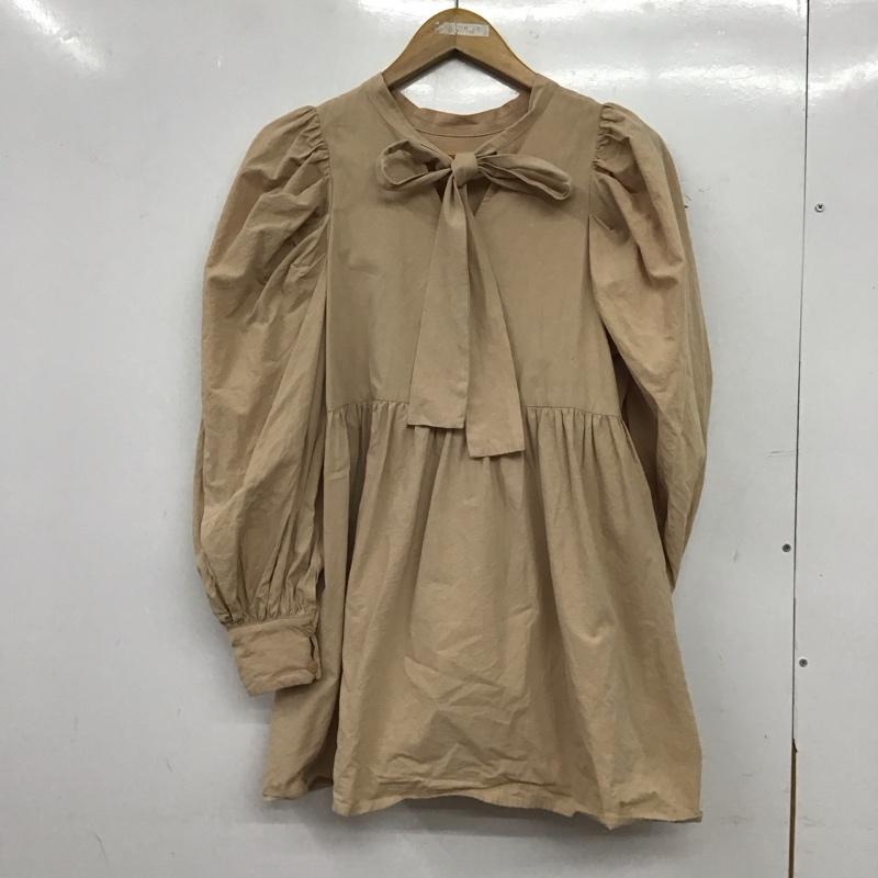 アルシーヴ archives カットソー 長袖 無地 ベージュ / ベージュ / beige レディース USED 古着 中古 10153938