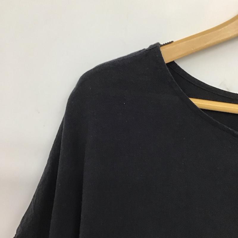 ニコアンド niko and... シャツ、ブラウス 半袖 M 無地 黒 / ブラック / black レディース USED 古着 中古 10153939