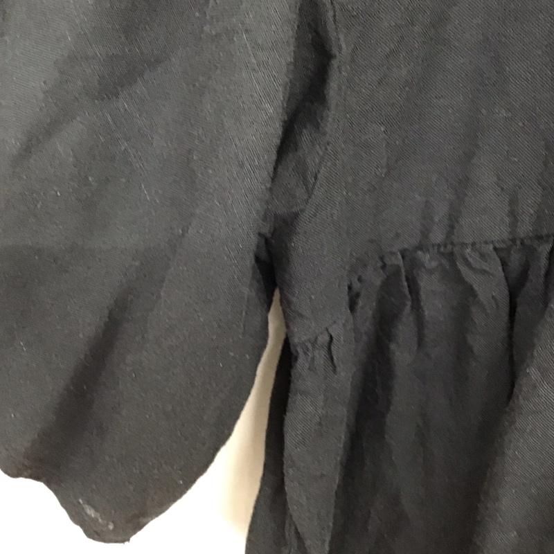 ニコアンド niko and... シャツ、ブラウス 半袖 M 無地 黒 / ブラック / black レディース USED 古着 中古 10153939