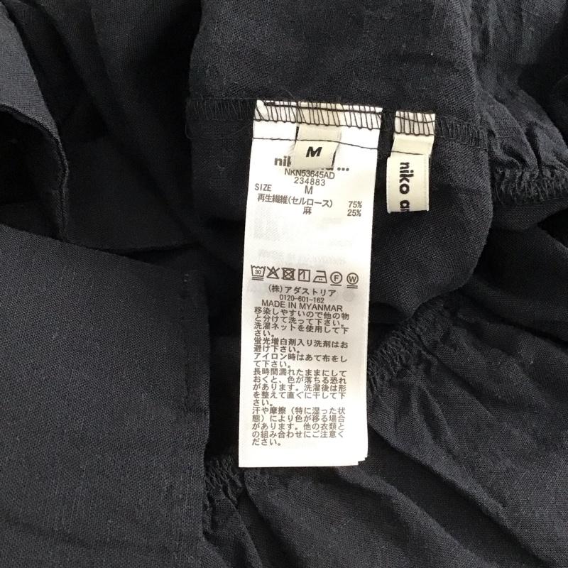 ニコアンド niko and... シャツ、ブラウス 半袖 M 無地 黒 / ブラック / black レディース USED 古着 中古 10153939