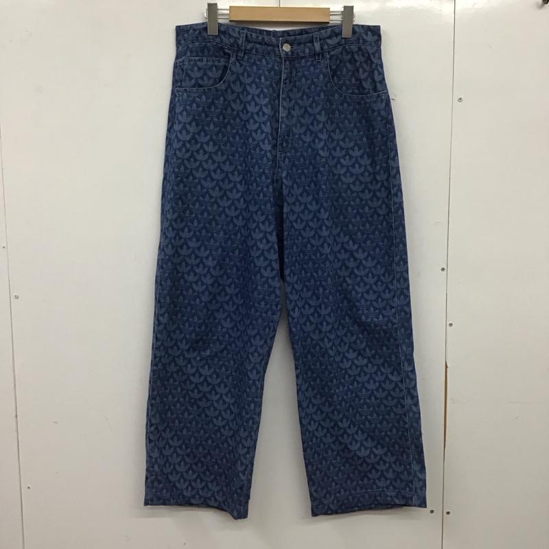 アディダス adidas パンツ デニム、ジーンズ ix6720 MonogramPants デニムパンツ L プリント インディゴ / インディゴ / Indigo メンズ USED 古着 中古 10153940