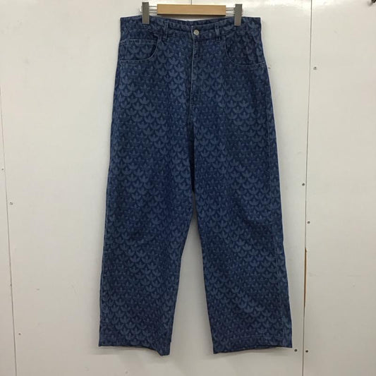アディダス adidas パンツ デニム、ジーンズ ix6720 MonogramPants デニムパンツ L プリント インディゴ / インディゴ / Indigo メンズ USED 古着 中古 10153940
