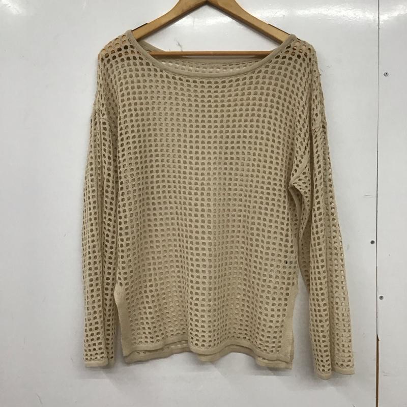 パブリュクス PUBLUX カットソー 長袖 FREE 無地 ベージュ / ベージュ / beige レディース USED 古着 中古 10153943