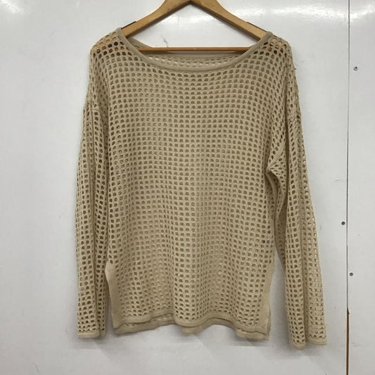 パブリュクス PUBLUX カットソー 長袖 FREE 無地 ベージュ / ベージュ / beige レディース USED 古着 中古 10153943