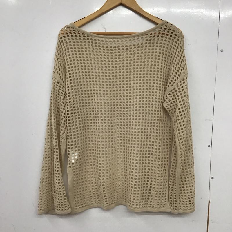 パブリュクス PUBLUX カットソー 長袖 FREE 無地 ベージュ / ベージュ / beige レディース USED 古着 中古 10153943