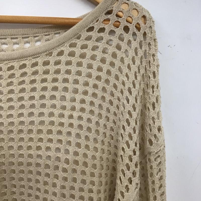 パブリュクス PUBLUX カットソー 長袖 FREE 無地 ベージュ / ベージュ / beige レディース USED 古着 中古 10153943