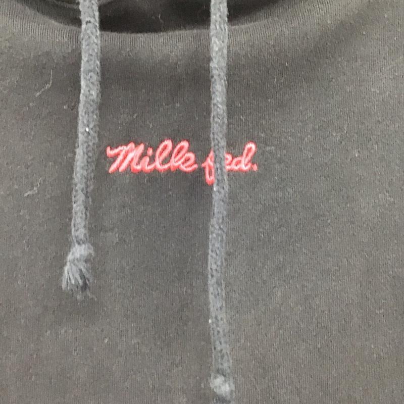 ミルクフェド MILKFED. パーカー 長袖 S 無地 黒 / ブラック / black レディース USED 古着 中古 10153944