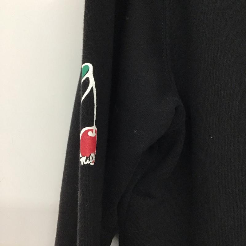 ミルクフェド MILKFED. パーカー 長袖 S 無地 黒 / ブラック / black レディース USED 古着 中古 10153944