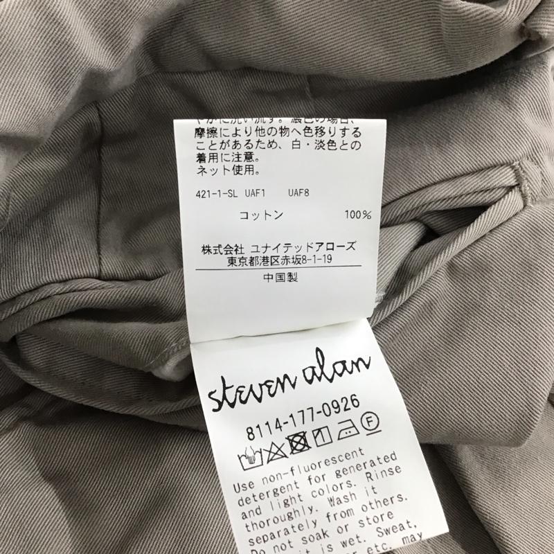 スティーブンアラン Steven Alan パンツ チノパン チノパン ワイドパンツ カジュアルパンツ M 無地 灰 / グレー / gray メンズ USED 古着 中古 10153950