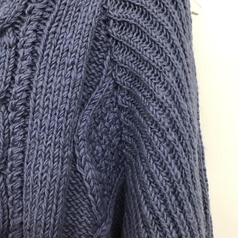 カスタネ Kastane ニット、セーター 長袖 無地 青 / ブルー / blue レディース USED 古着 中古 10153953