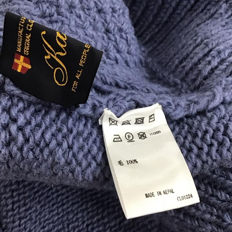 カスタネ Kastane ニット、セーター 長袖 無地 青 / ブルー / blue レディース USED 古着 中古 10153953