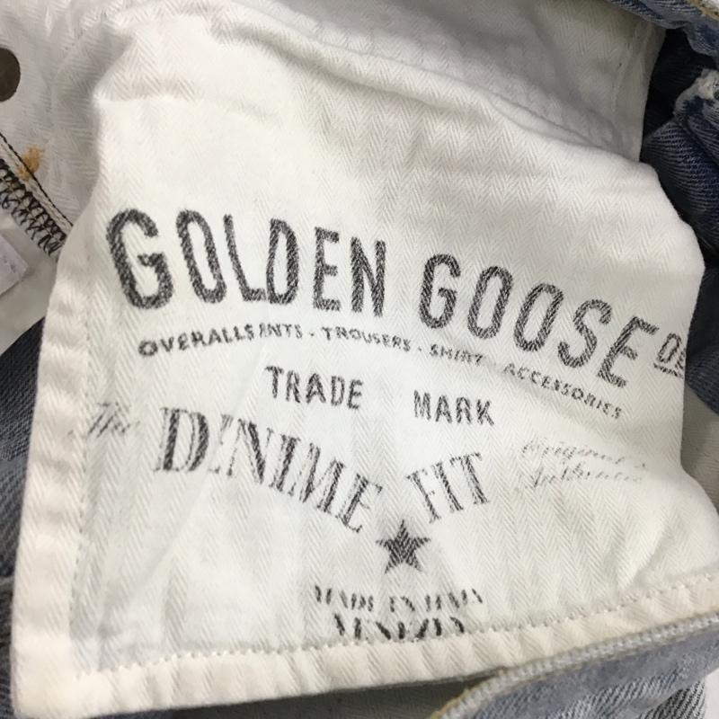 ゴールデングースデラックスブランド GOLDEN GOOSE DELUXE BRAND パンツ デニム、ジーンズ デニムパンツ スリムパンツ カジュアルパンツ 26インチ ダメージ加工 インディゴ / インディゴ / Indigo メンズ USED 古着 中古 10153954