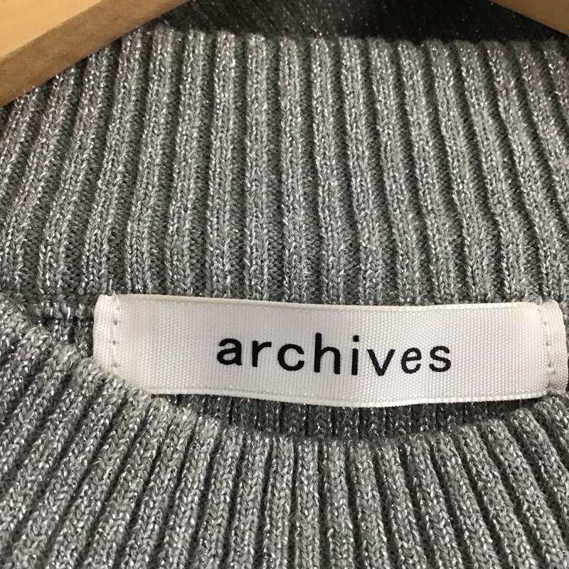 アルシーヴ archives ニット、セーター 長袖 M 無地 灰 / グレー / gray レディース USED 古着 中古 10153957